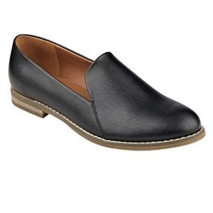 💯Black Indigo Leather Loafers Size 7!